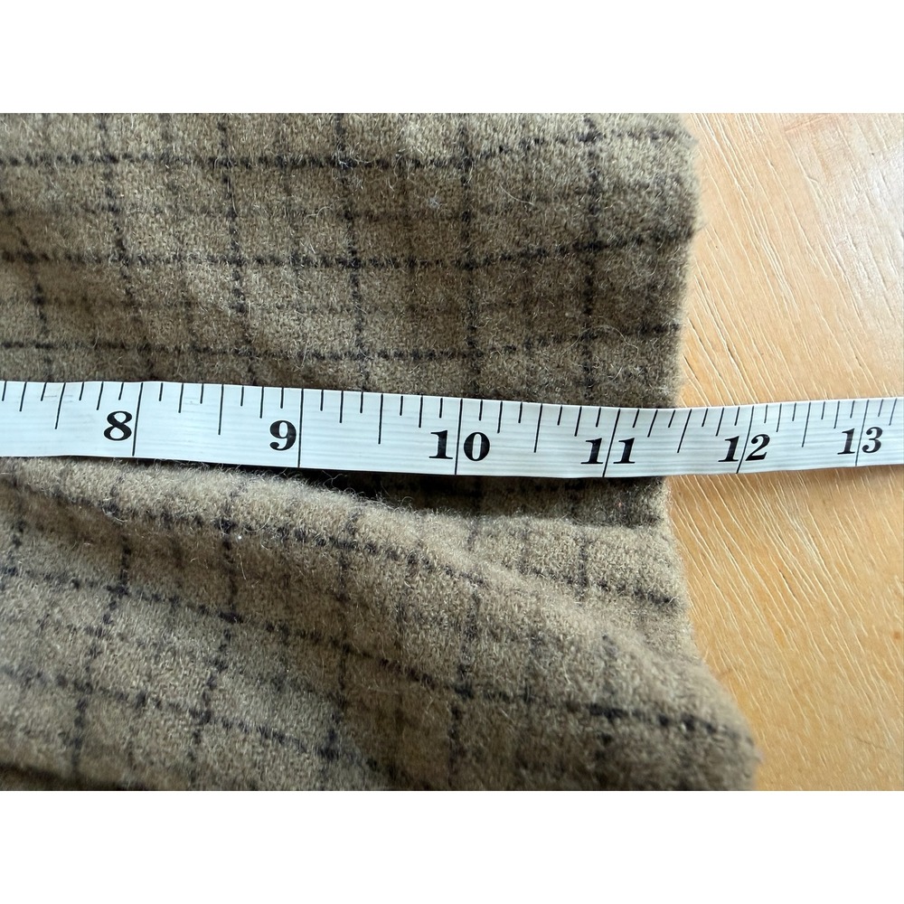 VTG Y2K G-Unit Brown Plaid 100% Wool Pleated Mini Skirt Y2K Low Rise Sz 1 (XXS) - Picture 6 of 6